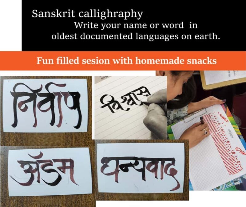 1.5 hrs ancient language Calligraphy Workshop in Mumbai - Introducing the 1.5-Hour Sanskrit Calligraphy Workshop in Mumbai
