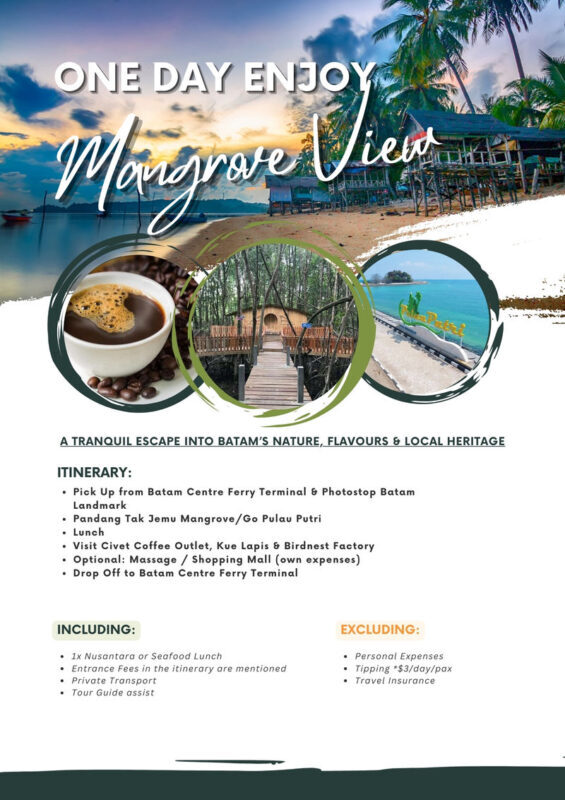 1 Day Batam City Private Tour - Lunch, with two different Batam menus