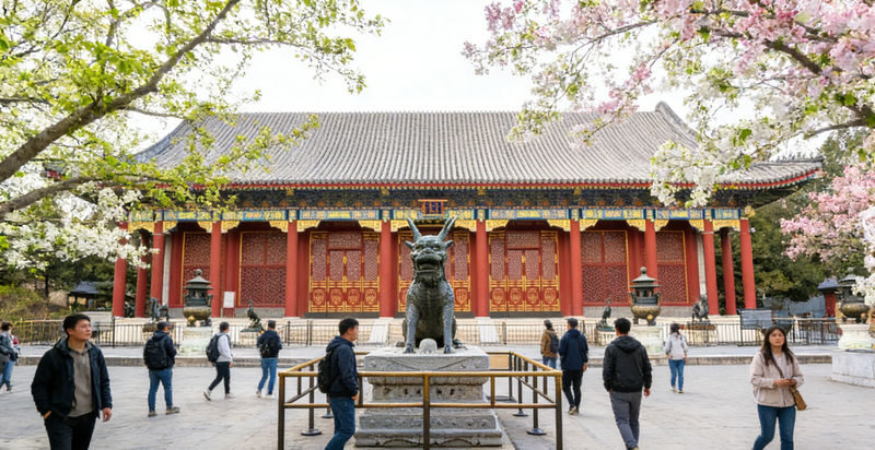 1-Day Tour of Beijing Summer Palace + Jingshan Park + Beihai Park + Yuyuantan Park - The Summer Palace: peach blossoms in a royal setting