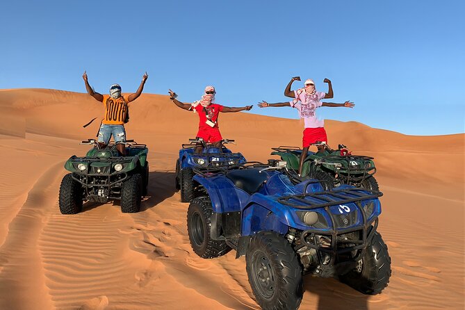 1 Hour Adventurous Quad Bike/ATV Ride, Sandboard & Camel Ride - Pickup Details