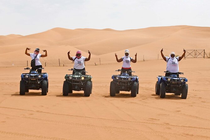 1 Hour Adventurous Quad Bike/ATV Ride, Sandboard & Camel Ride - Experience Details