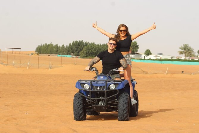 1 Hour Adventurous Quad Bike/ATV Ride, Sandboard & Camel Ride - Common Questions