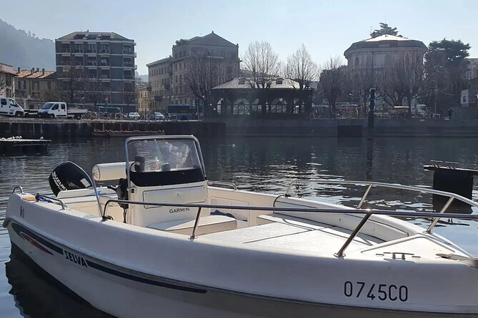 1 Hour Boat Rental Without License 40hp Engine on Lake Como - Inclusions