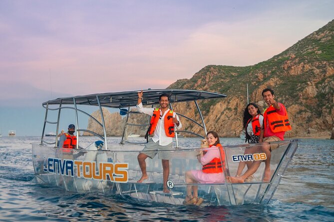1 Hour Private Navigation in Transparent Boat Arco De Los Cabos - Inclusions