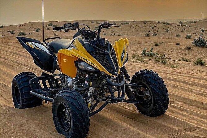 1 HR Self Drive Quad Bike , BBQ Dinner, Sand Boarding, Camel Ride & 3 Live Shows - Common Questions