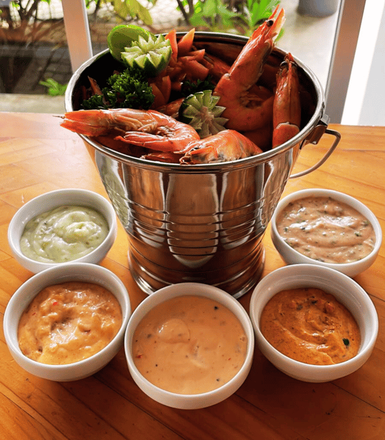 1 KG Prawn Lovers Bucket With Side + 4 FREE Beers! - Highlights of the Experience