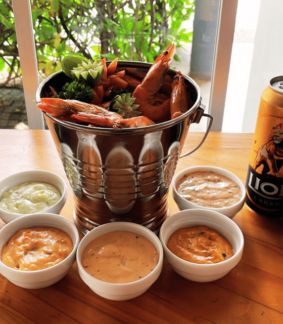 1 KG Prawn Lovers Bucket With Side + 4 FREE Beers! - Cancellation Policy