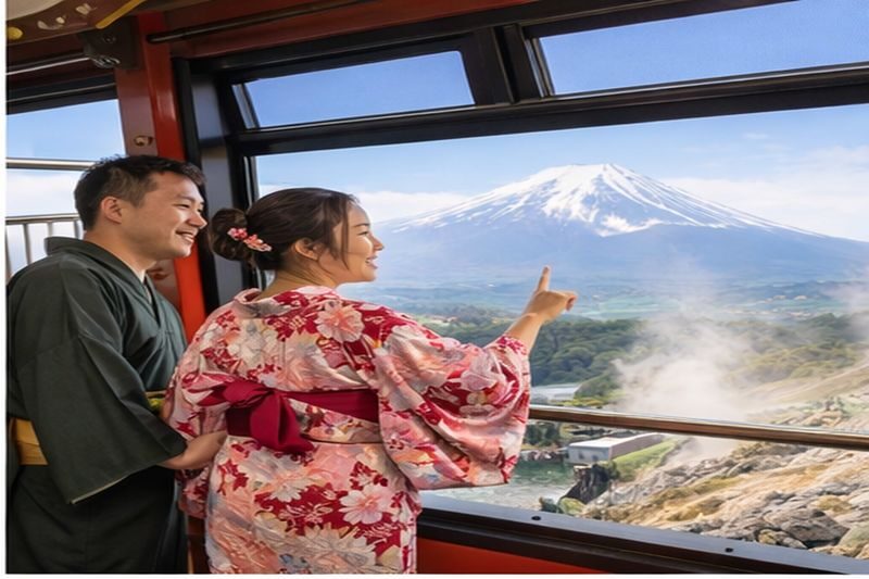 1-Person Tour: Mt. Fuji Classic Route Day Trip | Mt. Fuji Land, Sea, and Air Owakudani, Lake Yamanaka, Oshino Hakkai Day Trip with Ropeway | Departure from Tokyo - Oshino Hakkai ends the day with spring water