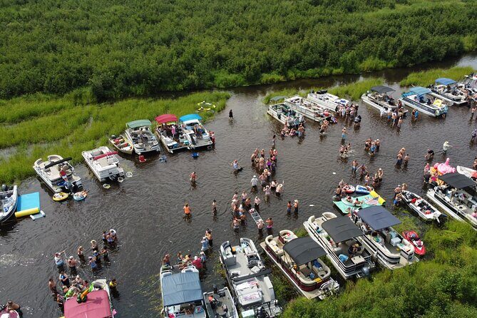 12 Hour Double Decker Pontoon With Slide On Yellow Lake - Who Would Love This Experience?
