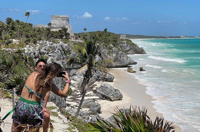 12 Hours Excursion in Tulum and Beach Paradise - Transportation and Group Size