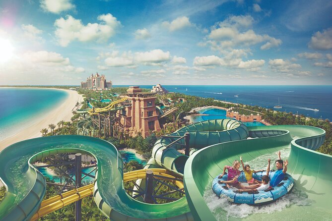12 Mins Helicopter Dubai Tour and Aquaventure Waterpark Entry Ticket - Aqua Venture Waterpark Experience