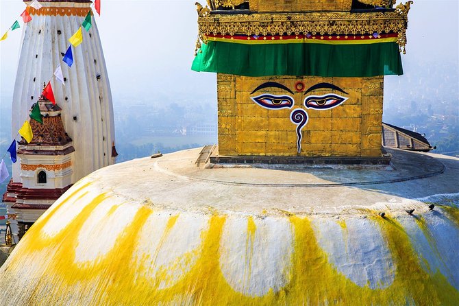 2 Day Kathmandu City With Nagarkot Sunrise, Changu Narayan and Bhaktapur Tour - Find Peace and Prayers at Swaymbhunath