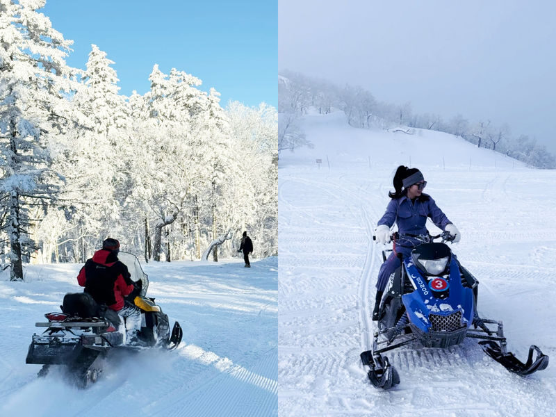 2-Day Yabuli Snow Town Tour | Round Trip from Harbin - Day one: sleds, snowmobiles, and Snow Town after dark