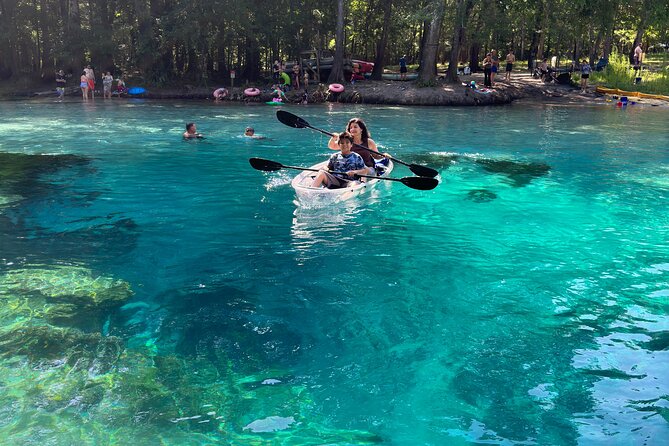 2 Hour Glass Bottom Guided Kayak Eco Tour in Gilchrist Blue - Common Questions