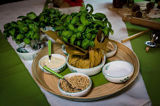 2 Hour Pesto Making and Wine Tasting Activity in Campetto Genoa - Good To Know