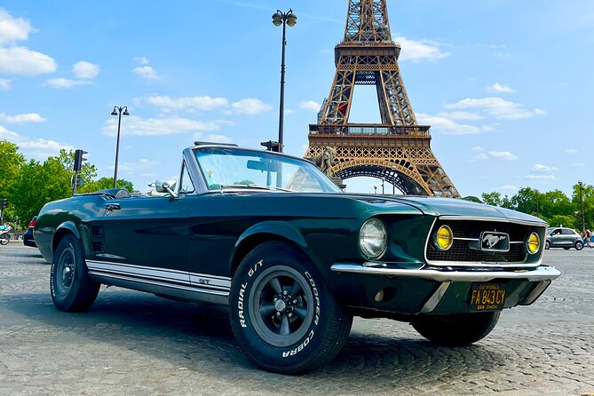 2 Hour Private Tour of Paris in a 67 Mustang Convertible - Whats Included