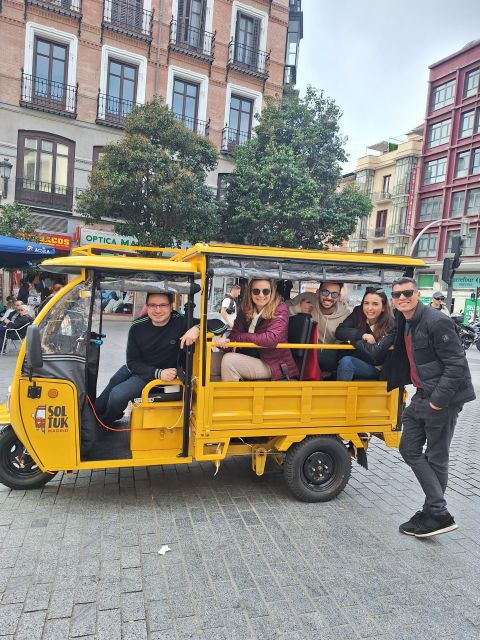 2-Hour Tuk Tuk Tour Through the Best of Madrid With Audio Guide - Tour Details and Pricing