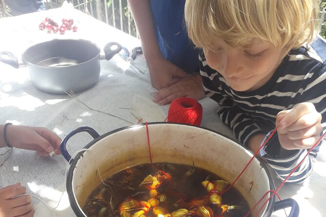 2 Hours Nature Dyeing Fabric With Local Plants in Cyprus - End Point
