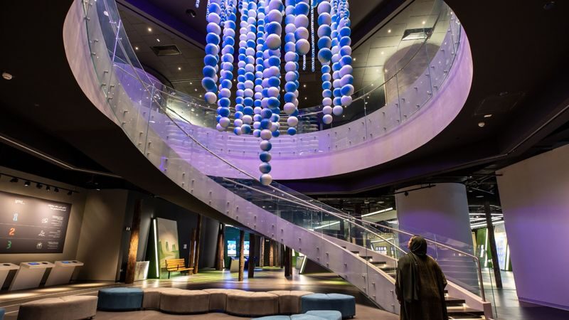 3-2-1 Qatar Olympic and Sports Museum ticket - A bold building with a clear sports theme