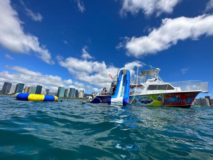 3 Hour Waikiki Waterslide and Ocean Playground Cruise - Booking and Cancellation Details