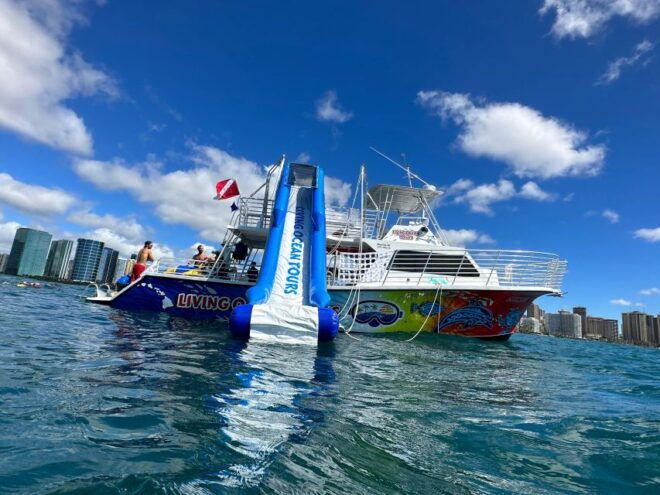 3 Hour Waikiki Waterslide and Ocean Playground Cruise - Comfort and Refreshments Provided