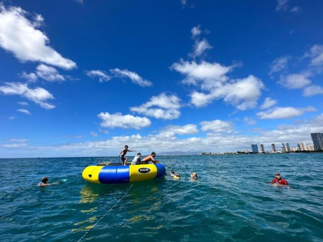 3 Hour Waikiki Waterslide and Ocean Playground Cruise - Water Trampoline and Snorkeling Access