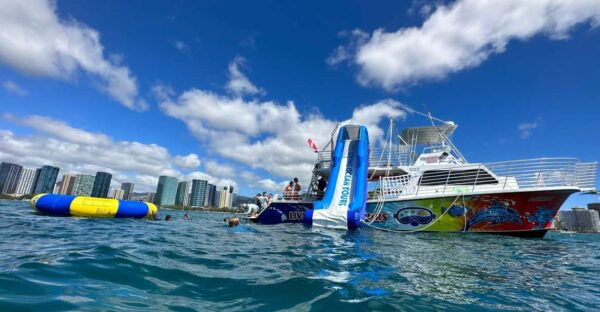 3 Hour Waikiki Waterslide and Ocean Playground Cruise - The Sum Up