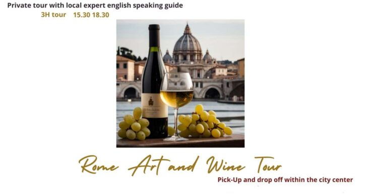 3 Hours Golf Cart Art and Wine Tour of Rome - Itinerary