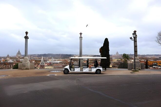 3 Hours Golf Cart Tour Romantic Rome With SPA or Aperitif - Experience