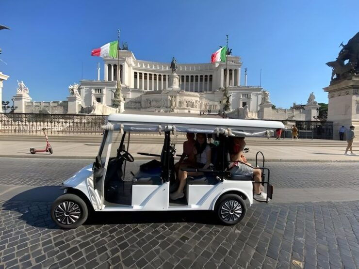 3 Hours Golf Cart Tour Shopping and Wine in Rome - Good To Know