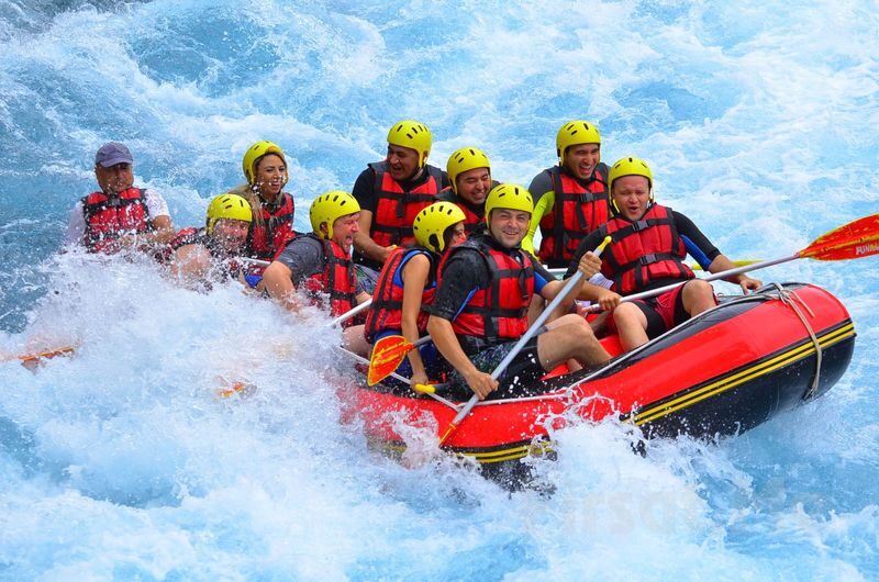 3 in 1 Rafting, Buggy Safari and Zipline Adventure - The zipline crosses the river, then returns