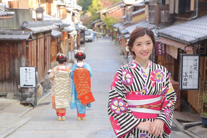 3-Minute Walk to Kiyomizu-Dera Temple in Kyoto. You Can Explore Tourist Spots and the Town All Day in a Yukata (Kimono) Plan. (Return by 17:00) - Exploring Tourist Spots in Kyoto