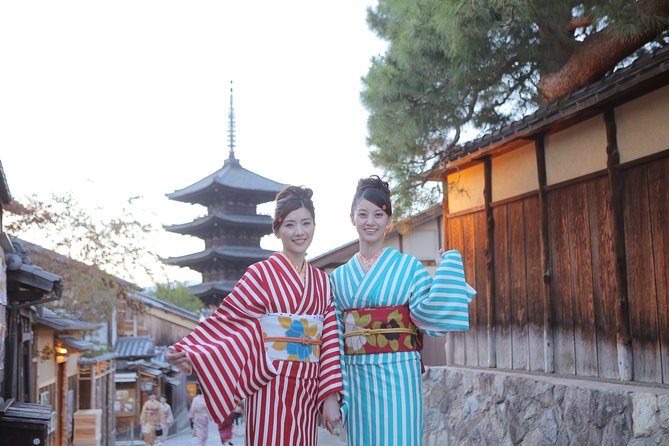 3-Minute Walk to Kiyomizu-Dera Temple in Kyoto. You Can Explore Tourist Spots and the Town All Day in a Yukata (Kimono) Plan. (Return by 17:00) - Return to Base by 17:00: Planning Your Schedule
