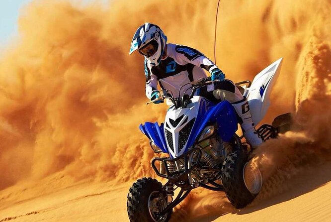 30-Mins Quad Bike Desert Safari ,BBQ Dinner, Fire Show, Belly Dance, Tanura Show - Fire Show
