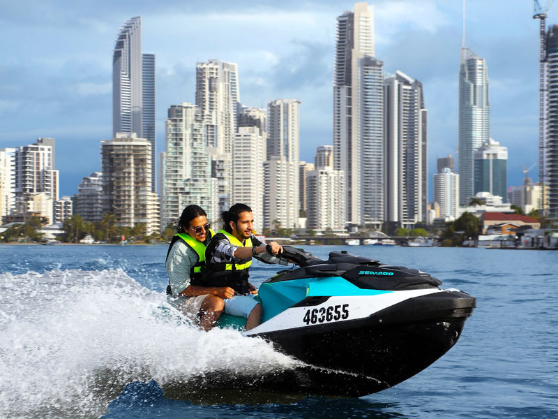 30-Minute River Rush Odyssey Jet Ski Tour - Surfers Paradise from the water