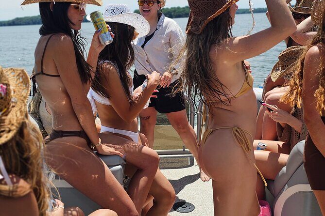 30ft Double Decker Slide Party Pontoon on Percy Priest - 16 max - FAQ