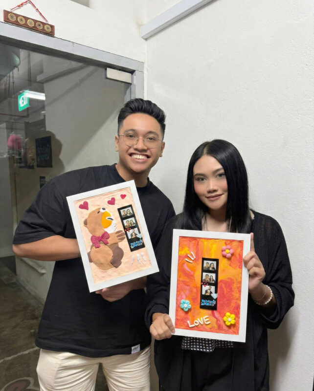 3D Air Clay Workshop in Singapore by Painting Manic - Making a picture that pops out of the frame