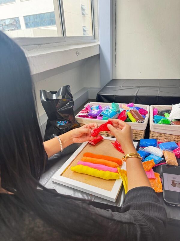 3D Air Clay Workshop in Singapore by Painting Manic - A bright studio in an industrial building