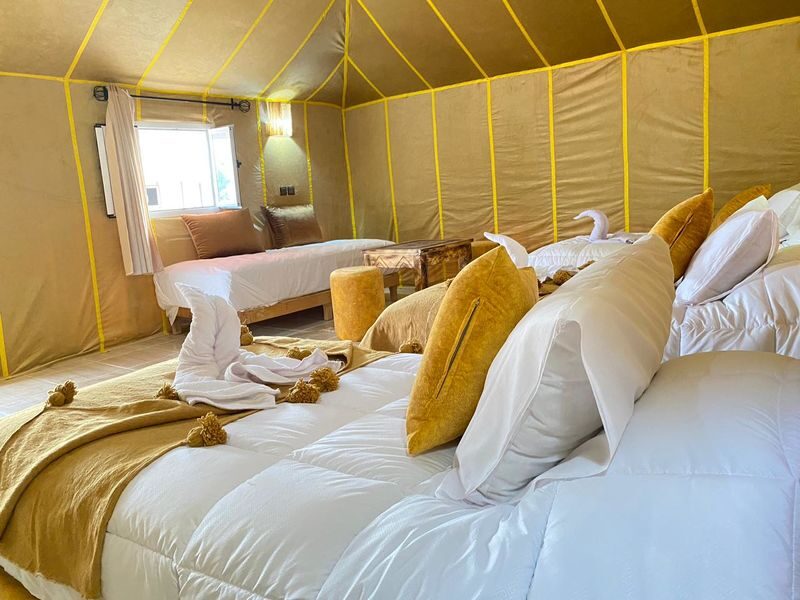 3D2N Marrakech to Fez Via Desert Merzouga Hotel, Lux Camp & Camel - Sleeping in a desert camp