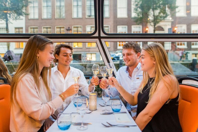 4-Course Dinner Cruise in Amsterdam - A dinner cruise, with the canals in the lead