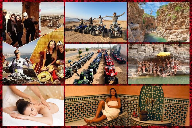 4 Excursions in 1 Pack City Tour Quads Hammam-Massage Paradise Valley - Hammam-Massage Session