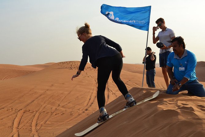 4-Hour Morning Desert Safari With Camel Ride and Sandboarding From Abu Dhabi - City Exploration and Passing by Landmarks