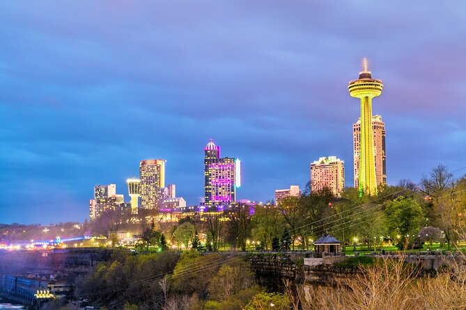 4-Hour Night Niagara Walking Tour With Fireworks Boat Cruise - Itinerary Overview