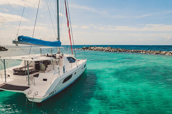 4-Hour Private 44 Leopard Luxury Catamaran Tour W/ Food, Open Bar & Snorkeling - The Sum Up