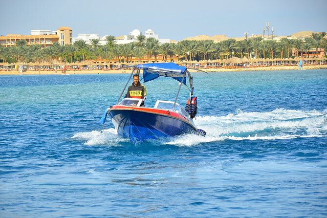 4 Hours Private Speed Boat to Paradise Island Trip & Water Sport - Hurghada - Pickup Information