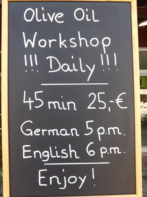 45 Min. Olive Oil Workshop in Kriopigi - Halkidiki. - What to Expect