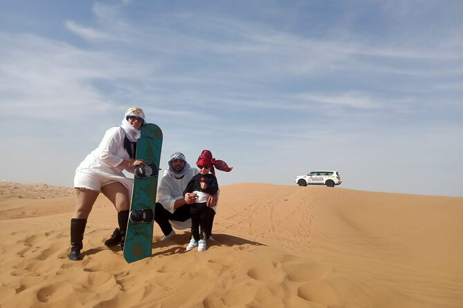 4x4 Dubai Desert Safari With Camel Ride and Sandboarding & Dunes - The Sum Up