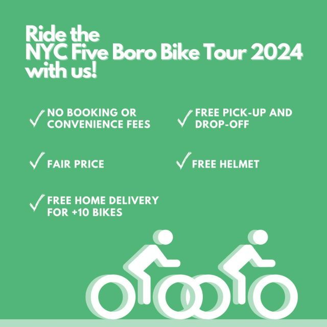 5 Borough Bike Tour Bike Rentals - Important Details
