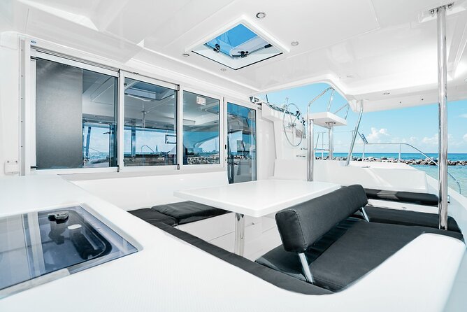 5-Hour Private 40 Luxury Catamaran 2-Stop Tour W/ Food, Open Bar & Snorkeling - The Sum Up