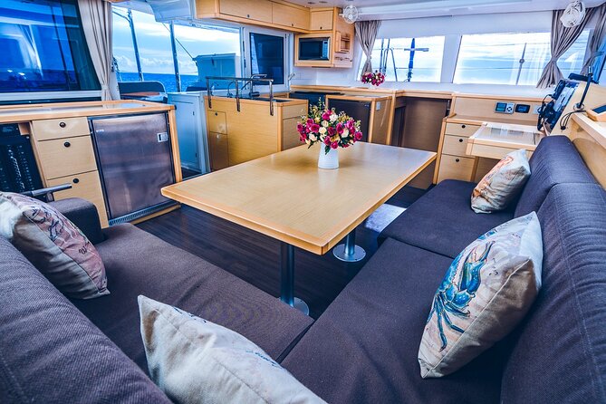 5-Hour Private 45 Luxury Catamaran 2-Stop Tour W/ Food, Open Bar & Snorkeling - Food and Beverages